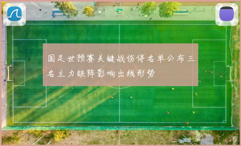 国足世预赛关键战伤停名单公布三名主力缺阵影响出线形势